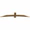 Ekena Millwork Bellingham Timber Gable Bracket, Western Red Cedar, 84"W x 17"H x 1 1/2"D x 5 1/2"F, 5/12 Pitch GBW084X17X0206BEL00SWR - alternate 5
